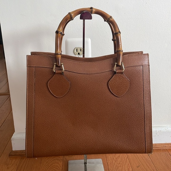 Gucci Handbags - Gucci Diana Tan Leather Tote